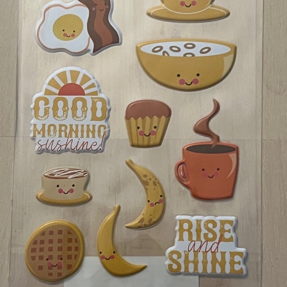 Brand New Recollections Kawaii Breakfast Stickers - Picture 3 of 4